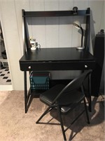 Desk & Folding Chair