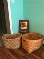 Large Baskets & Mirror