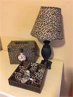 Leopard Print Table Lamp, Décor & Bling Ring