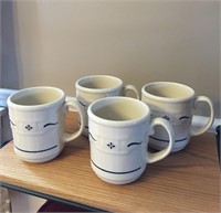 Longaberger Pottery Mugs Set