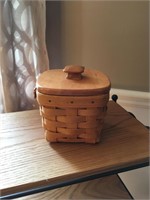 Longaberger Basket with Wood Lid