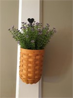 Longaberger Hanging Basket w Lavender "Plant"