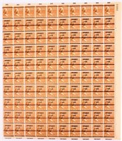 Stamps Martha Washington 1 1/2 Cent Sheet Error