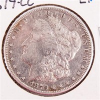 Coin 1879-CC Morgan Silver Dollar Extra Fine