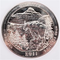 Coin  Glacier Park Commemorative 5.0 OZ .999