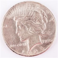 Coin 1935-P Peace Dollar Almost Uncirculated