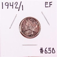 Coin 1942 / 1 Mercury Dime Extra Fine