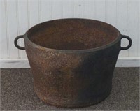 Primitive Cast Iron Caldron Stew Pot with Hangers