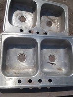 2-  stainless steel sinks