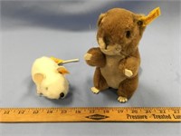 Fiep mouse, Steiff figurine with metal and paper t