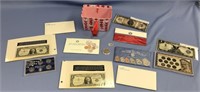 Collection of: 1987 uncirculated mint set, 1981 un