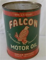 FALCON MOTOR OIL US. QT. CAN