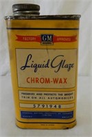 GM LIQUID GLAZE 8.34 IMP. OZS CHROM-WAX CAN