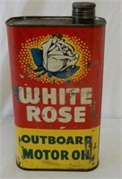 WHITE ROSE OUTBOARD MOTOR OIL IMP. QT. CAN