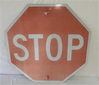 STOP REFLECTIVE S/S ALUMINUM SIGN