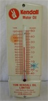 KENDALL MOTOR OIL METAL THERMOMETER