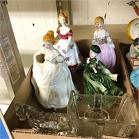 Lot of Figurines, Candy Container Wagon