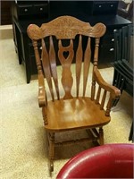 Wood rocking chair