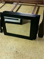 Mirrors in Black frames