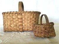 Antique Cherokee Native American Woven Baskets