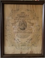 1887 Lord's Prayer Lithograph in Period Frame