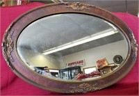 Antique Mirror w/ Beveled Glass