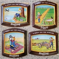 1977 Sterling Beer Scarecrow POS Bar Advertising