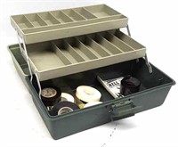 Tackle box with Mitchell Reel components