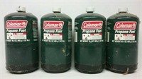 (4) Full/Partial 16.4oz Coleman Propane Canisters