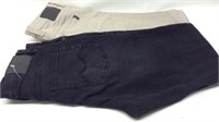 (2) Men's 32/34 Gray & Black Straight Leg Jeans