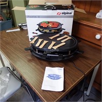 Alpina Electric Raclette Table Top BBQ Grill