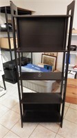 Black Ikea Laiva Bookcase with 5 Shelves