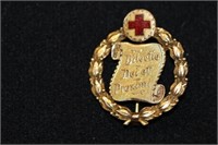 10kt yellow gold Nurse Pin 1917