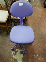 Purple office rolling chair