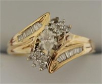 Marquise Diamond Ring 10kt