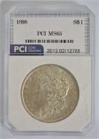 1898 PCI MS65 Morgan Silver Dollar