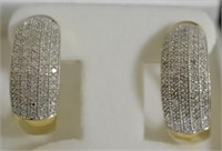 2ct Diamond Hoop Earrings