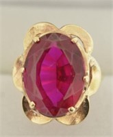 6ct Ruby Ring 10kt