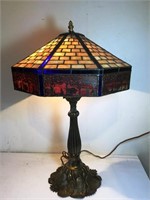 Reproduction Leaded / Overlay Panel Lamp