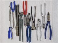 Tools - 10 wrenches, cutters, pliers