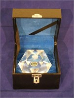 Playboy Crystal paperweight (tetradecahedron)