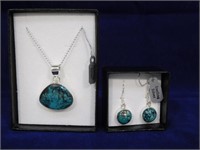 Jewelry - New Sterling Silver Natural Turquoise pt