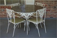 Cast Iron Grapes & Leaves Patio Table & Chair Set