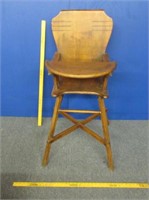 nice primitive wooden high chair