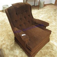 Brown rocking chair