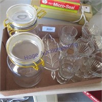 Glass cups & jars