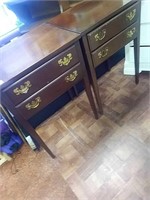 Pair of tall nightstands