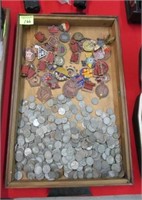 LOT OF MILITARY MEDALS, U.S. STEEL CENTS