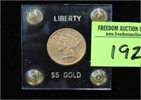 1897 LIBERTY $5 GOLD
