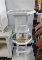 2 TILE TOP ACCENT TABLES